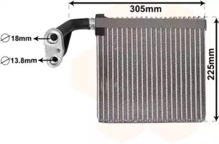 VAN WEZEL 1800v467 -  Испаритель, кондиционер